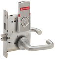 Schlage L Series Mortise Lock, Corridor Lock, 03 Lever, A Rose, with FSIC, VACANT/OCCUPIED Indicator for Out L9456R 03A 626 L283-722